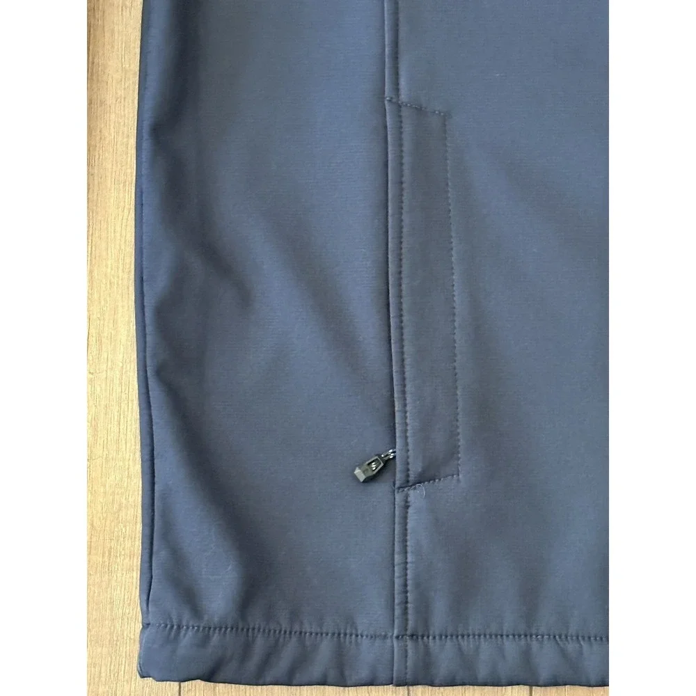 Free Country Men's Super Softshell Wind/Water Resistant Zip Lined Jacket Blue XL